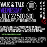 Equity Wauk & Talk on July 22